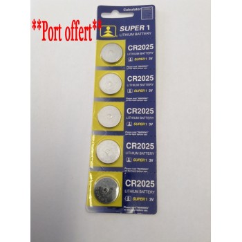  Blister pile batterie 3 volts CR2025