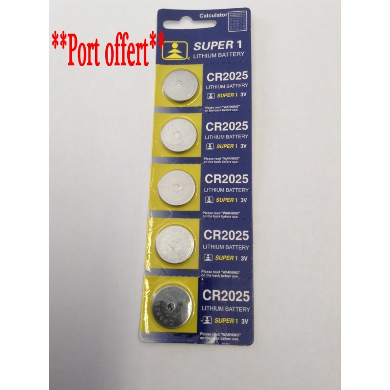 Blister pile batterie 3 volts CR2025 Blister pile batterie 3 volts CR2025