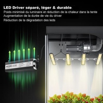 migro aray 4 led 250w 120cm x 60cm